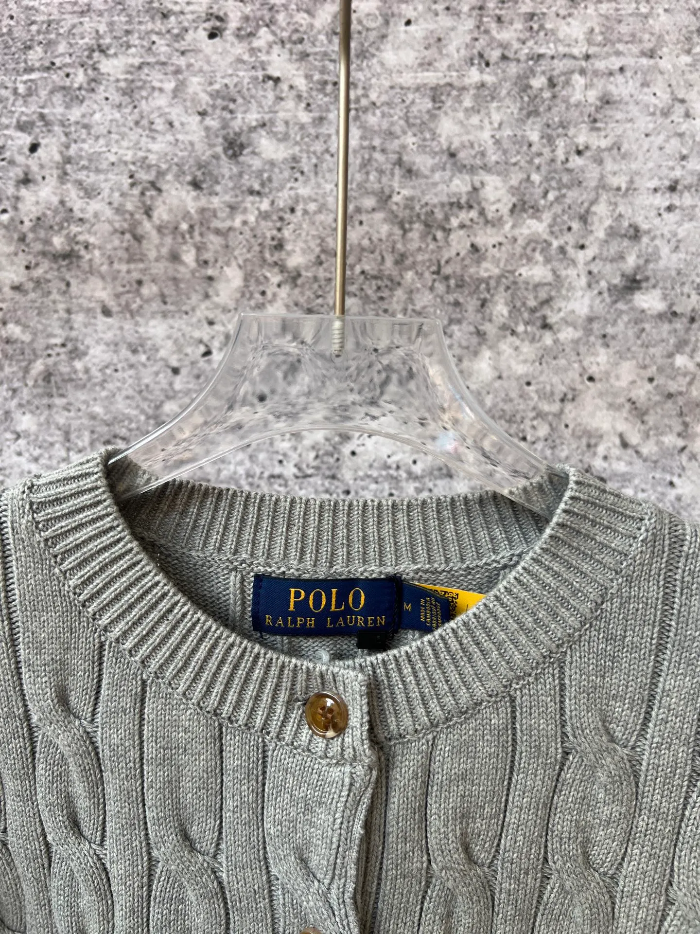 P240 Ralph Lauren autumn women's knitted rubber flower cardigan sweater, Xiaohongshu traffic password, classic rubber flower cardigan buttons, original pure cotton yarn craftsmanship, slim fit upper body, lazy old money style